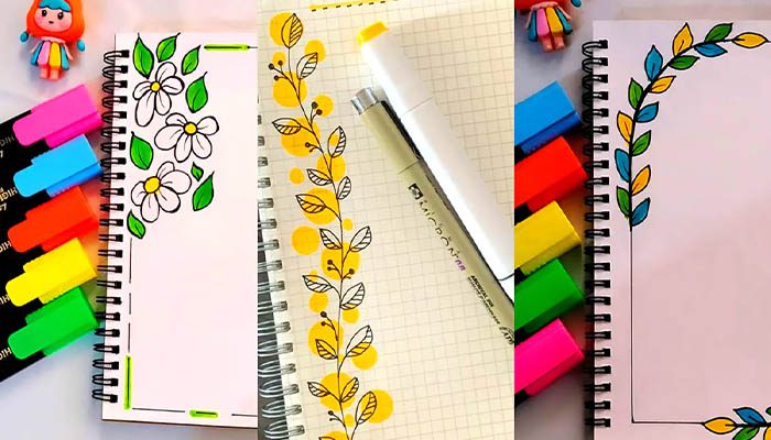 آموزش کاردستی ساده برای مدرسه 12 زیبا کردن دفتر های مشق