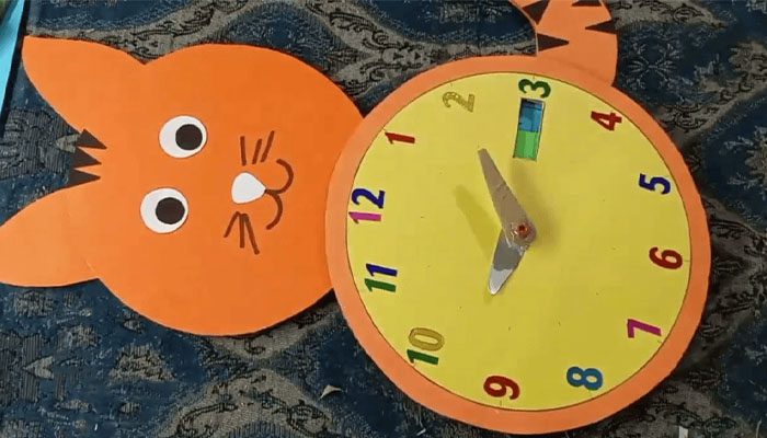 آموزش کاردستی ساده برای مدرسه 5 کاردستی ساعت