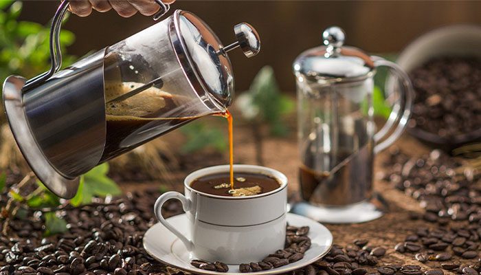 طرز تهیه قهوه فرانسه با فرنچ پرس برای یک نفر 4 نحوه آماده کردن قهوه فرانسه