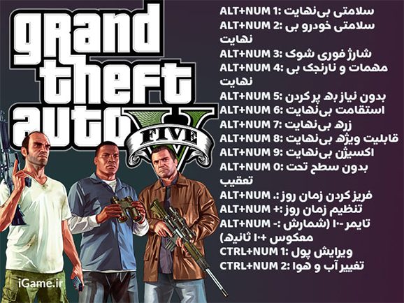 رمزهای مهم و کاربردی GTA San Andreas برای PS2