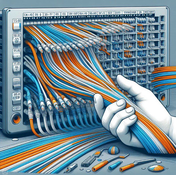 ترتیب رنگ‌بندی کابل تلفن