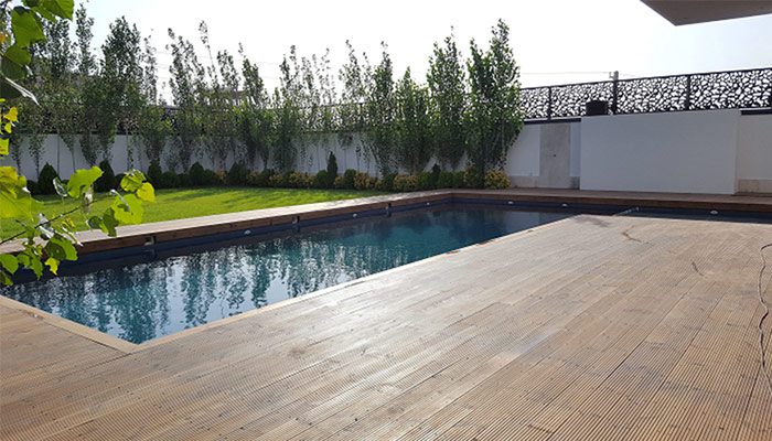 محوطه سازی در ساخت استخر