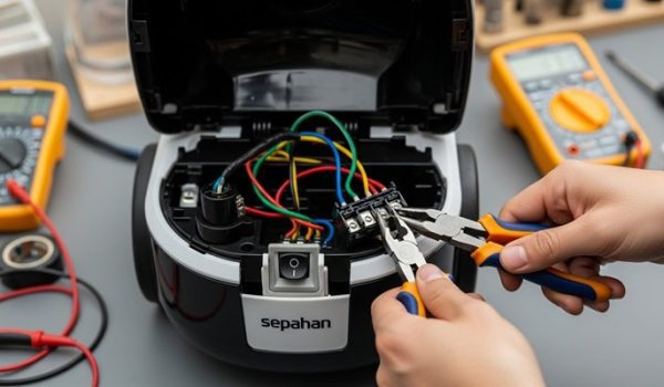 تعویض کلید جاروبرقی سطلی سپاهان