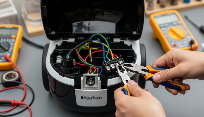 تعویض کلید جاروبرقی سطلی سپاهان