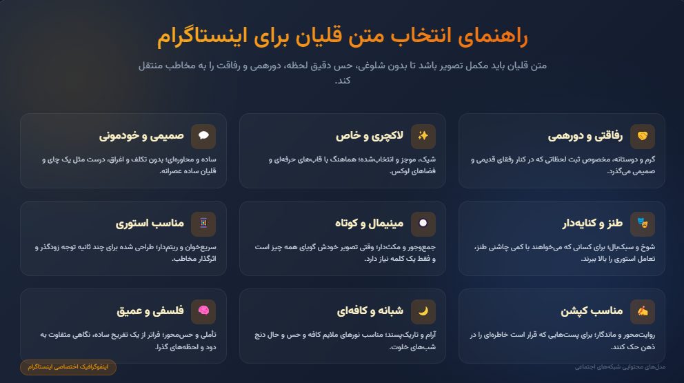 راهنمای انتخاب متن قلیان برای اینستاگرام