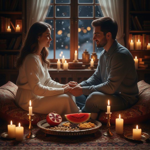 جذابترین و بهترین متن برای شب یلدا برای {استوری-کپشن} آپدیت 1404 7 متن یلدایی برای عکس دونفره