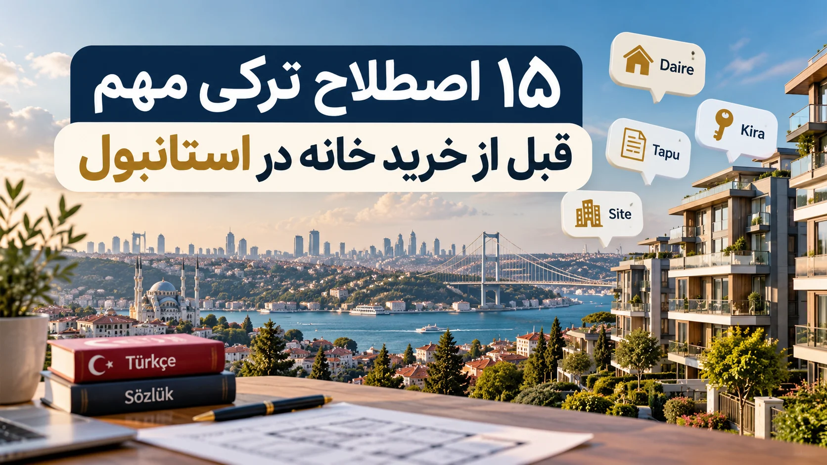 15 اصطلاح ترکی مهم قبل از خرید خانه در استانبول